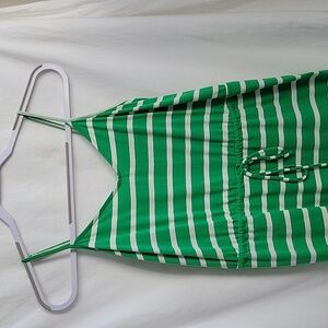 Small Old Navy Green and White Sundress